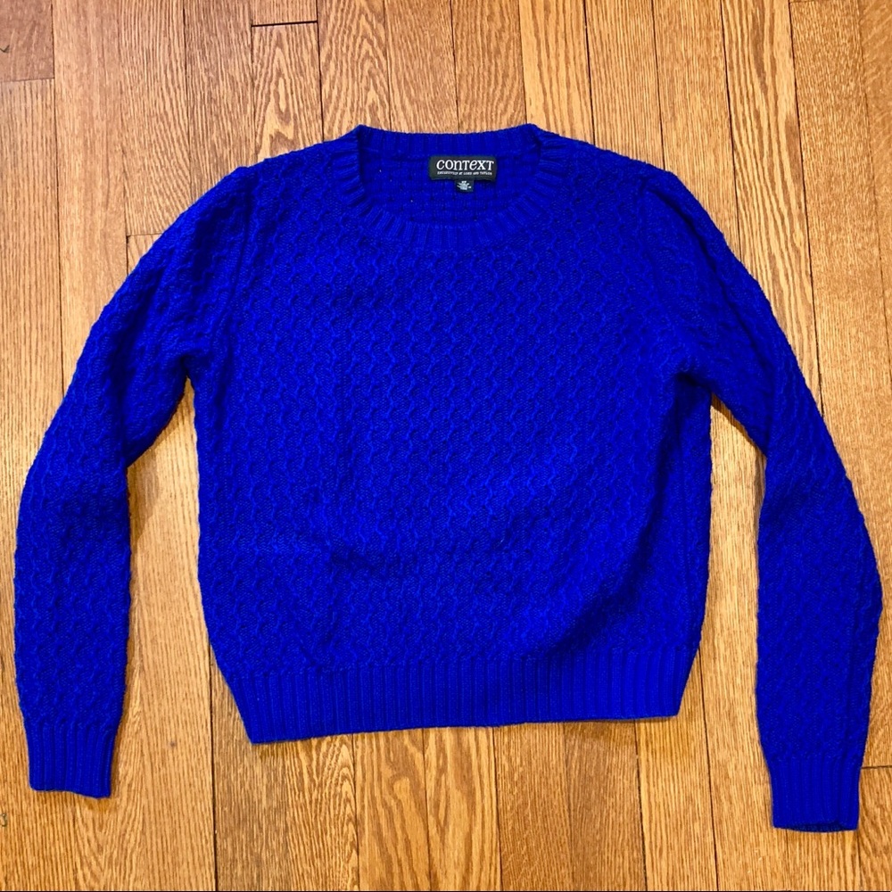 Context Blue Knit Sweater